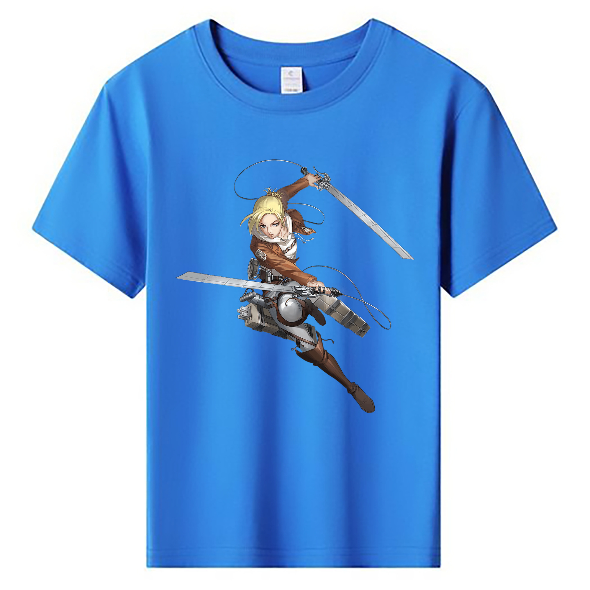 （画像用） 進撃の巨人 アニ・レオンハート Attack on Titan Annie Leonhart 綿100％キッズTシャツ（フロントプリント）